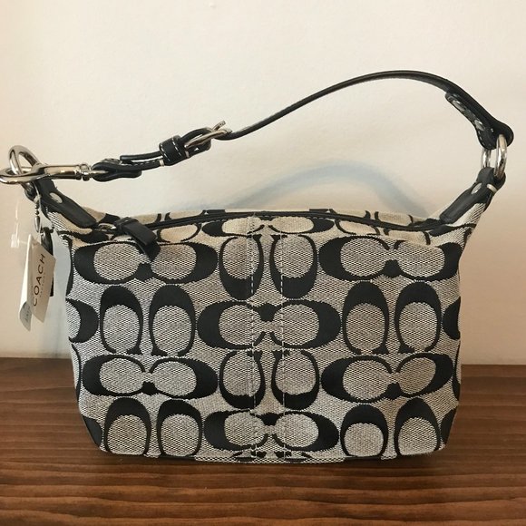 NWT Coach Signature Top Handle Pouch bag - Factory - Picture 1 of 2